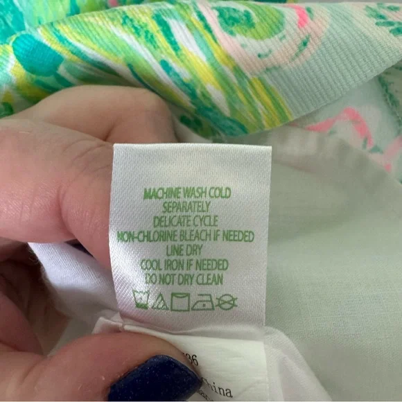 Lilly Pulitzer Mini Mila Shift Dress in Seasalt Blue on Parade Girls’ Size 12 - Picture 13 of 13